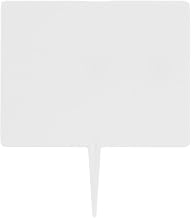 HUBERT Write On Wipe Off Spear Tag White Plastic - 2"W x 2 7/8"H