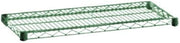 FF1860G Green Epoxy Coated Steel Wire Shelf, 18" X 60", Easy to Assemble Adjustable Storage Solution, Perfect for Display and Dry Storage, NSF Certified