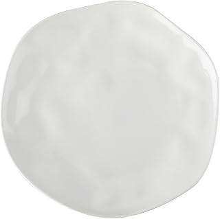 CAC China KCU-9 Cancun Coupe Plate White 9-7/8" Porcelain Round, Super white, Set of 12