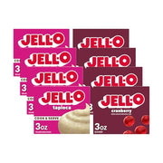 Jell-O Cranberry & Tapioca / 3 Ounce (Pack of 8) / 8 Pudding Mixes