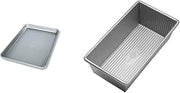 USA Pan Bakeware Jelly Roll Pan and Loaf Pan Bundle