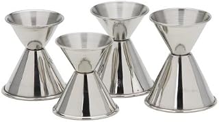 Royal Industries Jigger, Stainless Steel, 1/2 by 1, Silver