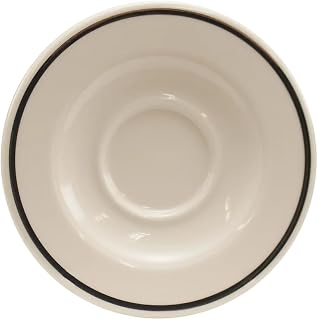 Homer Laughlin 02861191 Platinum Line 5.63 In A.D. Saucer - 36 / CS