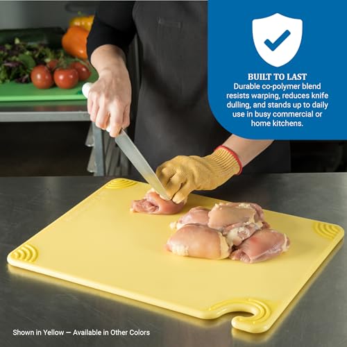 San Jamar Yellow / 1 / 20"L x 15"W Cutting Boards