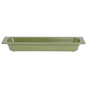 Serving Bowl Display Bowl 1/2 Size Long Willow Green Melamine - 21 1/2 L x 6 1/2 W x 2 1/2 H by HUBERT – Melamine, Willow Green, Model H0026-WILLOW