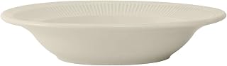 Tuxton China HED-120 Pasta Bowl, 16 oz., 12" Diameter x 2" H, Round, Embossed, Microwave and Dishwasher Safe, Oven Proof, Fully Vitrified, Ceramic, Hampshire, Pack of 12