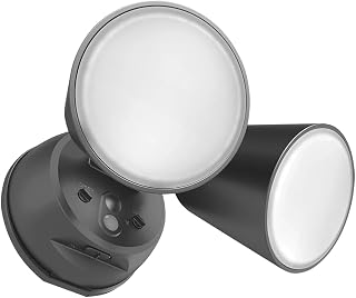 RAB Lighting L2X Luminator – Outdoor LED Security Light with Photocell | Tunable White 3000K–5000K | 2,094 Lumens | IP65 Waterproof | 120V | 20W | Wall or Ceiling Mount (Bronze)