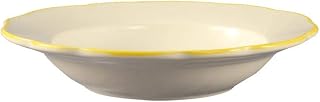 CAC China SC-120G Pasta Bowl Gold Band 26oz 12", Set of 12