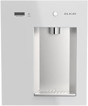 Elkay Liv EZ LBWDM0WHBC Built-in Filtered Wall-Mount Water Dispenser – Battery Powered, NSF Certified, Push Button, Reduces Lead & PFAS, Aspen White, Non-Refrigerated – Ideal for Home
