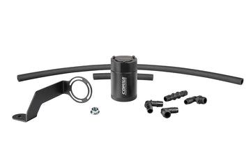 Performance 3 oz. aluminum oil catch can with mounting bracket COR by Corsa – silver, Model CC0013
