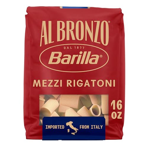 Barilla 16 Ounce (Pack of 1) / Mezzi Rigatoni / 1 Pasta