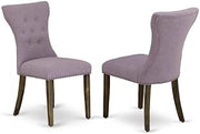 Furnifact Fabric-Upholstered Parsons Dining Chair with High Back, Upholstered Kitchen Chair for Dining Room and Table, Set of 2