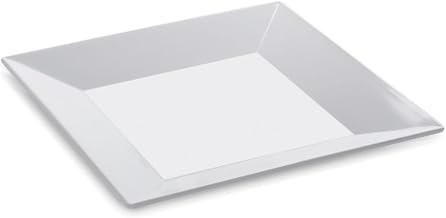 Yanco Rome Collection Square 12" Dinner Melamine Plate BOX of 12