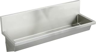 Elkay EWMA72206 Stainless Steel 72" x 20" x 8" Wall Hung Multiple Station Hand Wash Sink