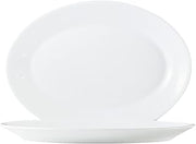 Arcoroc Hotelerie Blanc Uni Plate, Flat, Oval, White, Teller 29x21,5cm