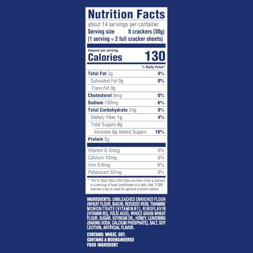 Honey Maid 14.4 Ounce (Pack of 1) / 1 Graham Crackers