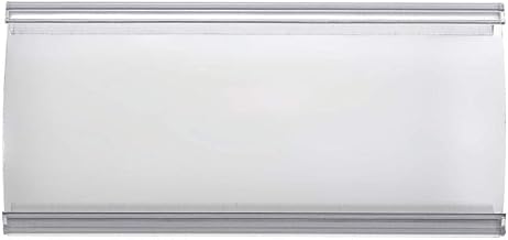 KOST KLIP Clear Open Face C-Channel Data Strip for Wire Shelving - 3" L x 1 1/4" H, Bag of 12