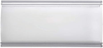KOST KLIP Clear Open Face C-Channel Data Strip for Wire Shelving - 3" L x 1 1/4" H, Bag of 12