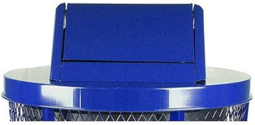 Witt Industries SWT55BL Steel Swing Lid for Mesh Garbage Can, Blue