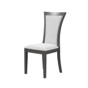 Rubberwood Dining Chair with Solid Wood Legs by Starlight Canyon Home – Wood, Grey, Pack of 2