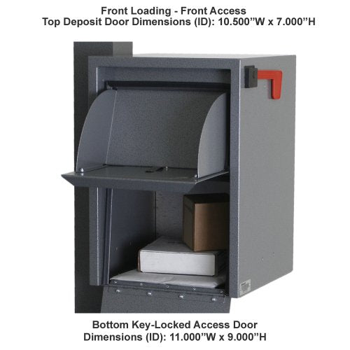 dVault Sand / 14"L x 14"W x 20"H / Industrial Wall-Mount Mailboxes