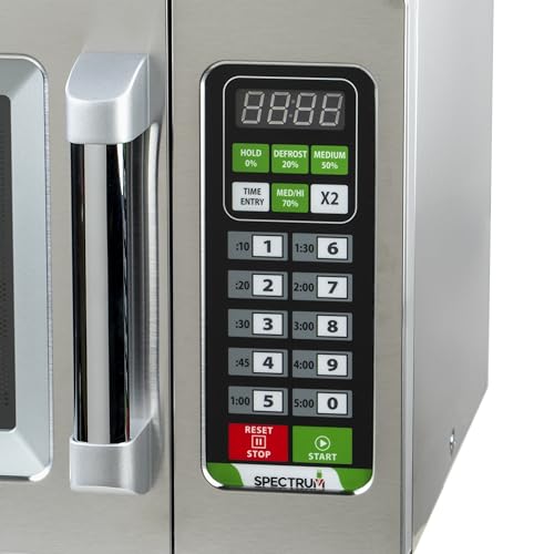 Winco .9 Cubic Feet / 1,000 W (Touch) / Silver Countertop Microwave Ovens