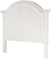 Starlight Canyon Home Oyster White Full Panel Headboard Solid, Manufactured Wood Cottage Style Pine Solids with Painted MDF Durable Cabin Bedroom Accent