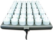Hollowick® Platinum+™ Flameless Rechargeable Set: (48) Amber LED Candles, (4) Charging Trays, (1) Power Supply