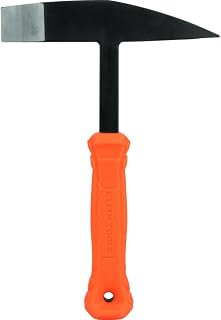 KLEIN TOOLS H80612 Welding Chipping Hammer, 10-Ounce Steel Head Slag Hammer with Shock Reduction Heat-Resistant Nylon Grip Handle, 7-Inch