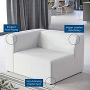 Modway White / Left-Arm Chair / 1 Sofas & Couches