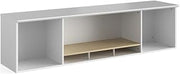 Safco Resi Modern Wooden Wall Mounted Hutch Sleek in White and Brown