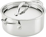 Hestan ProBond Luxe 4-Quart Polished Professional Clad Stainless Steel Soup Pot with Lid