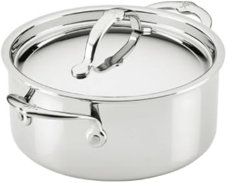 Hestan ProBond Luxe 4-Quart Polished Professional Clad Stainless Steel Soup Pot with Lid