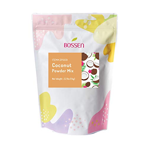 Bubble Tea Powder Mix (Coconut) by Bossen – 2.2 Pound (Pack of 1), green