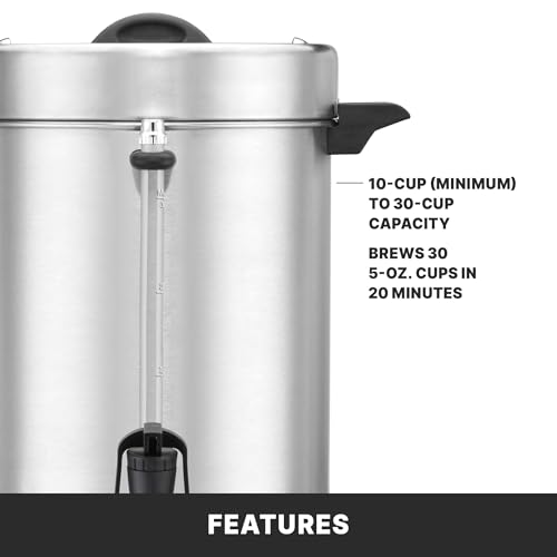 Waring 30-Cup / 30 Cup Capacity / Silver Coffee Urns