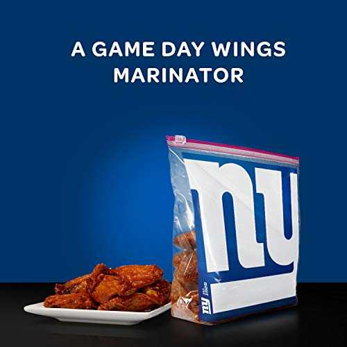 Ziploc New York Giants / 20 Count (Pack of 1) / 1.0 gallons Food Storage Bags