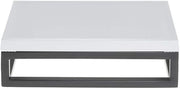 HUBERT Black Display Riser with White Top - 3 1/5" H