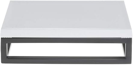 HUBERT Black Display Riser with White Top - 3 1/5" H