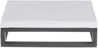 HUBERT Black Display Riser with White Top - 3 1/5" H