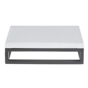 Black Display Riser with White Top - 3 1/5" H by HUBERT – Metal, Black, Model 39035+94697