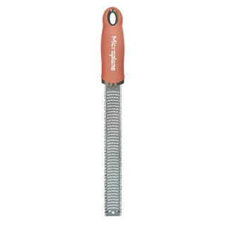 Premium Series Zester Grater by Microplane – Stainless steel/elastomer resin, Orange, Model MP-0635