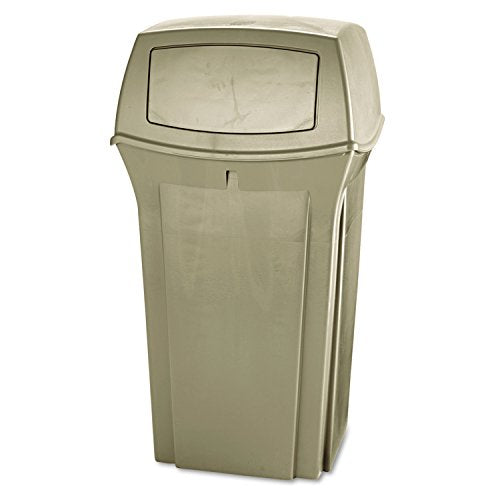 Rubbermaid Commercial Products Beige / 35 Gallon / With Doors Trash, Recycling & Compost