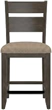 Starlight Canyon Home Wood Gathering Height Dining Furniture Set 6-Piece, Counter Height Pub Table and Bar Stools for Kitchen and Dining Room, Mangrove & Dark Brown