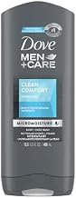 Dove Men + Care Body & Face Wash, Clean Comfort 13.50 oz (Pack of 6)
