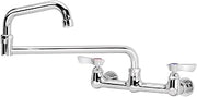 12-818L Krowne Silver Series Faucet, Splash-Mounted, 8" Centers, 18" Jointed spout, Quarter-Turn Ceramic Cartridge Valve, Low Lead Compliant‌‍​​‌‌‌​‍​​‌‌‌​‍​‌​​‌​‍​​‌‌‌‌​‍​​‌‌​‌‍​​‌‌​​‍​​‌