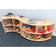 Whitney Brothers Back Curve In / Natural Uv / Modern Cubbies