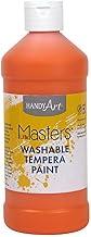 Rock+Paint+%26+Handy+Art+RPC211715-6+16+oz+Little+Masters+Washable+Paint44%3b+Orange+-+6+Each
