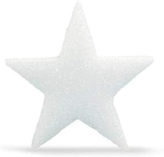 Hygloss Products Foam Stars Craft Foam (XPS) for Crafts and Decoration, 4 x 4-Inch, ½-Inch Thick, White, 100 Pieces