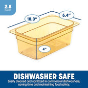 Carlisle FoodService Products 1 Count (Pack of 1) / Amber / Modern Storage & Transport