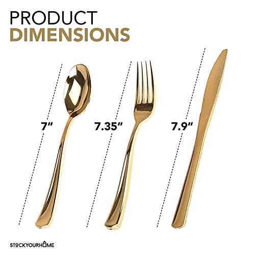 Stock Your Home 300 / Silver / 150 Pack Pack of 5 Forks